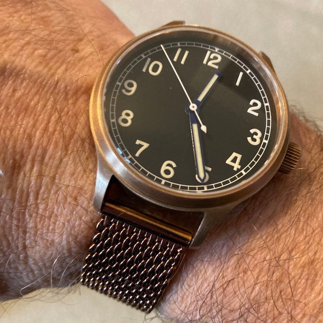 Correa de reloj de malla de color bronce pulsera milanesa acero inoxidable  18mm 20mm 22mm -  España