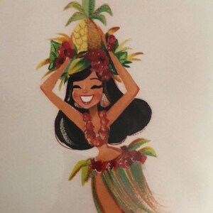 Pineapple Princess Fine Art Print Set - Etsy Australia