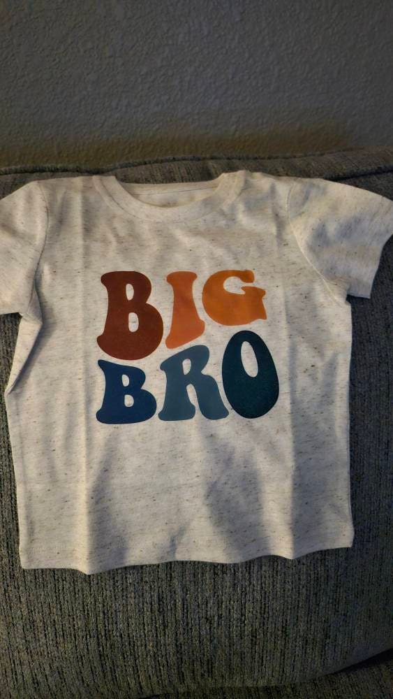 Big Bro Toddler Shirt, Cute Vintage Brother Kids Shirt, Natural Big Brother Toddler Tee, Sibling Natural Infant, Pregnancy Reveal Shirt