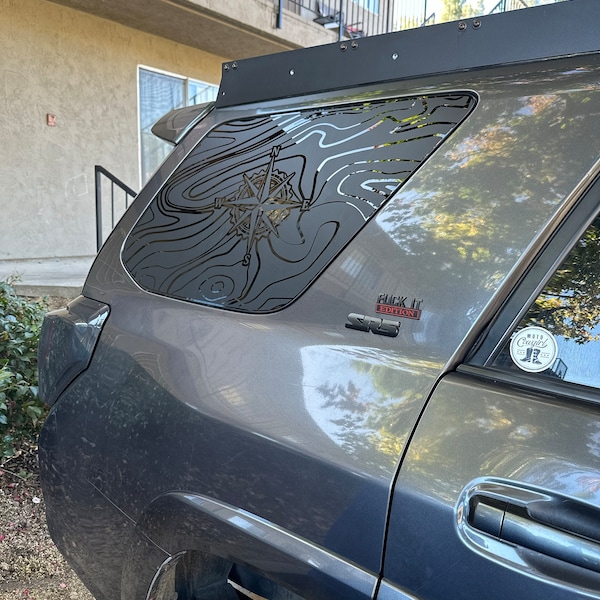 Fits 2010-2024 Toyota 4runner Rear Side Windows Topography Topo ...