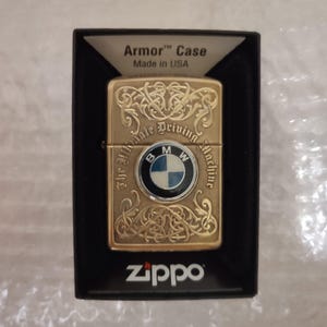 Zippo Lighter Hand-carved With BMW Logo. Author's Work of