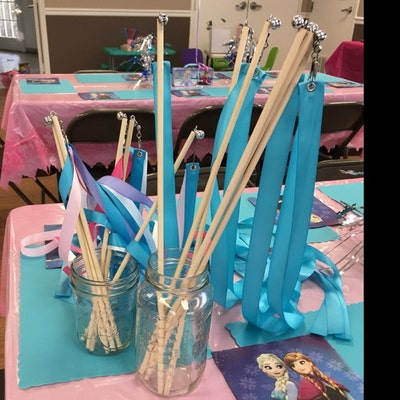 RIBBON WAND With Two 6' Ribbons on 16 Handle With Spinner Swivel and ...