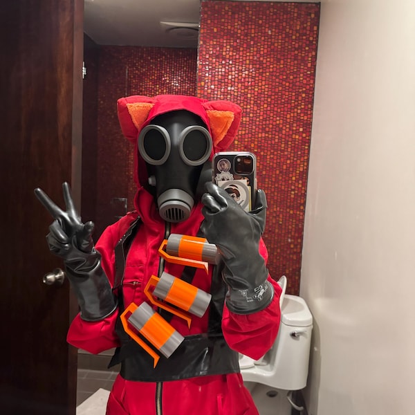Pyro Gas Mask: 3D Printed Wearable Replica Cosplay Prop, S/M/L (team ...