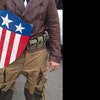 Bouclier Triangle Captain America - Reproduction Acier Marvel - Seconde Guerre Mondiale