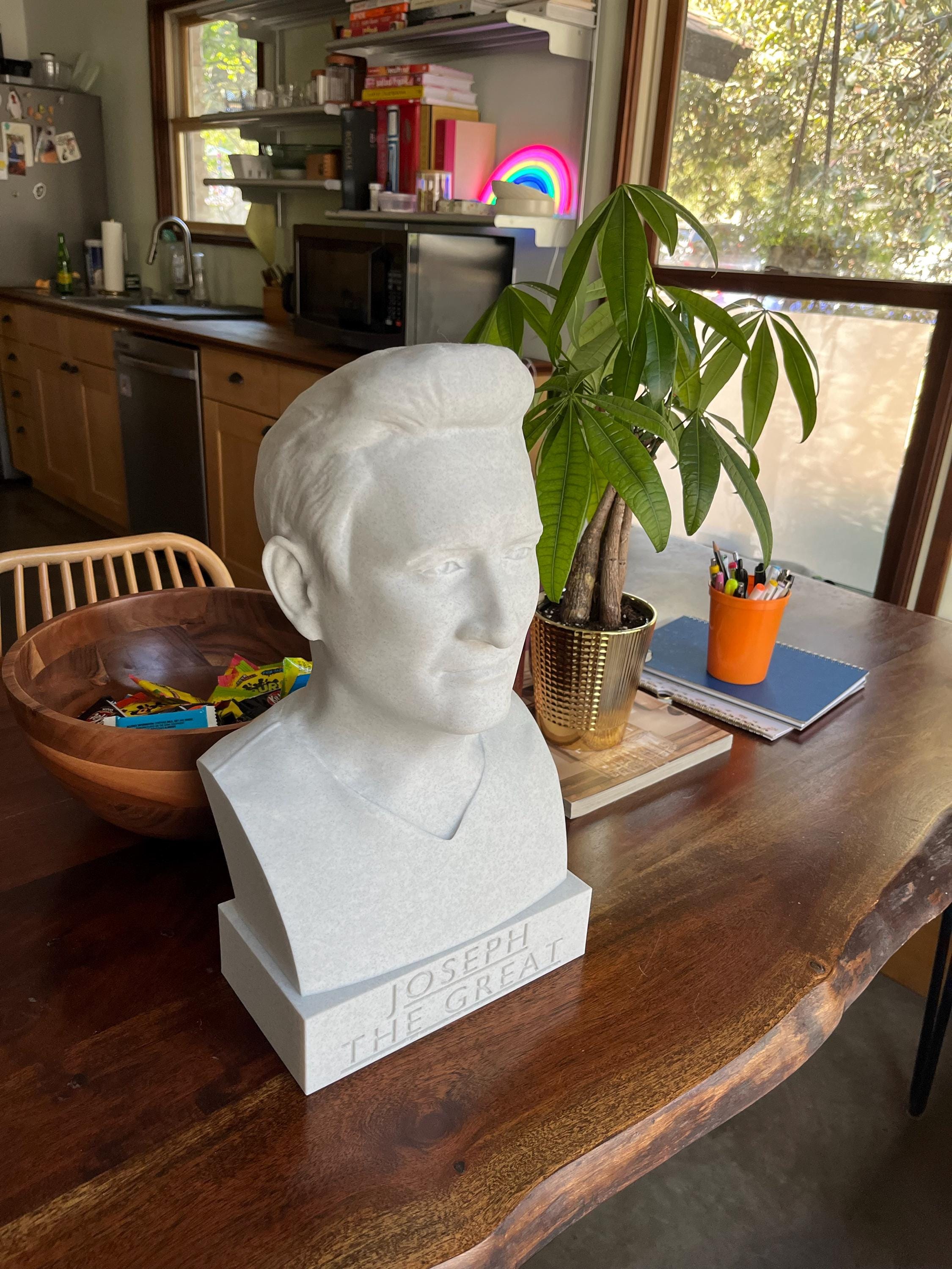 Buyer-submitted photo of a finished bust