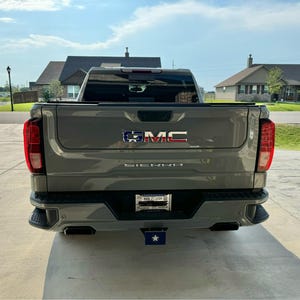 Fits 2007-2024 GMC SIERRA only!! Pre-cut (domed) 3M emblem overlay: Texas Flag