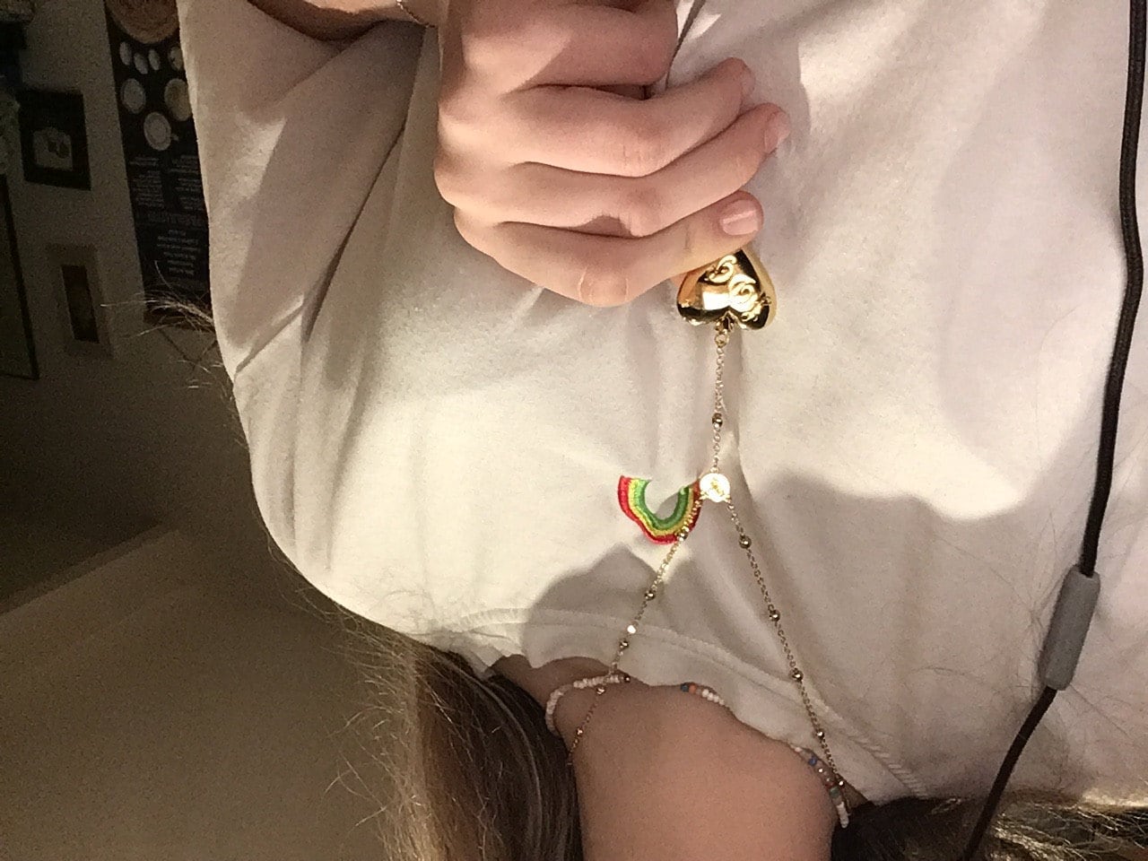 Rosary Emerald Heart Necklace