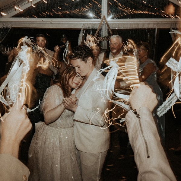 Elegant Fairy Lights Wedding Send Off Illuminates Your Special Night