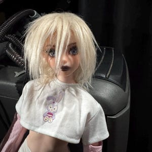 ファー付きドール ロングストレートフェイクファードールウィッグ：ブライス、プーリップ