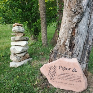 Child Memorial Butterfly Garden Stone 7in-9in Custom Hand | Etsy