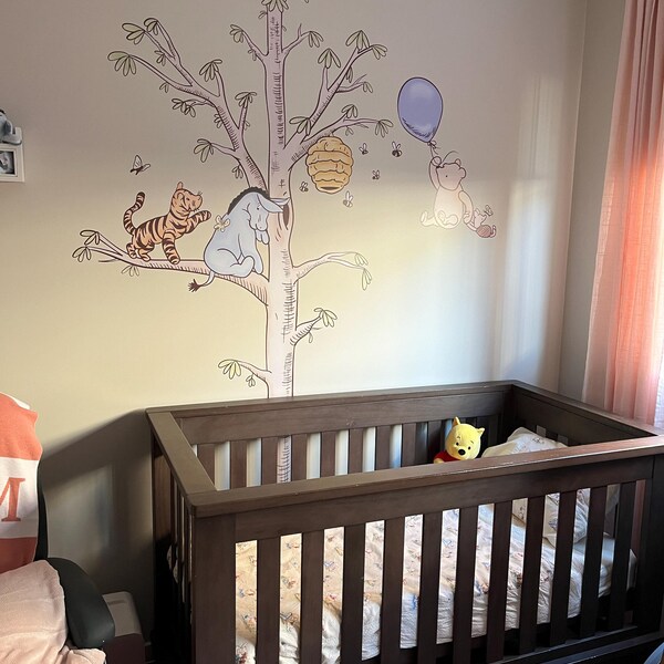 Pastel Color Classic Winnie the Pooh Wall Art Tigger Wall Sticker ...