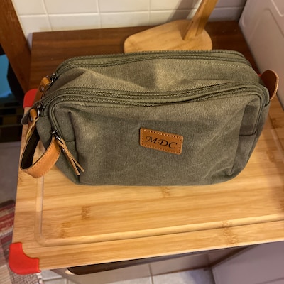 Personalized Groomsmen Toiletry Bag, Canvas Wash Bag, Best Man Gift ...