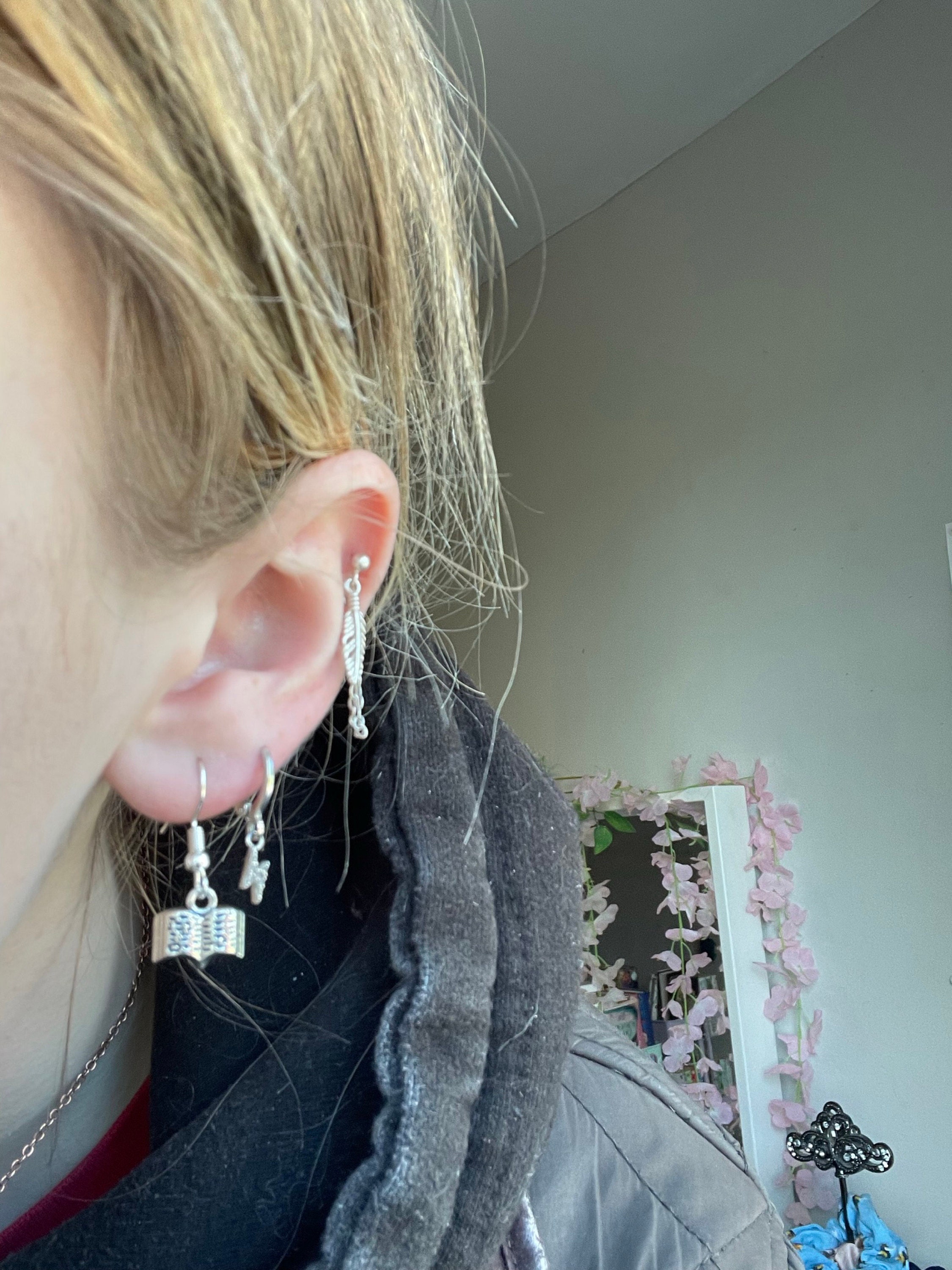 Silver Plated Book Earrings | Book gift, Book jewellery, bookish gift,gifts for her,valentines day,birthday gift,books, hypoallergenic