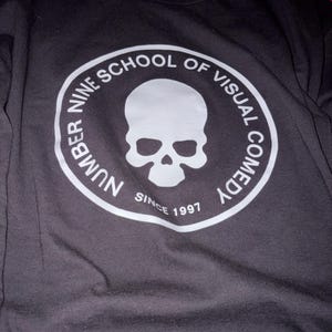 School Of Visual Comedy Number Nine Heavy Cotton Tee Shirt