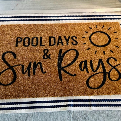 Pool Days and Sun Rays Outdoor Summer Gift Pool Decor Swimming Pool ...