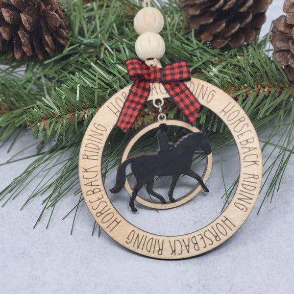 Dangle Ornament - Sports 3, 9 Styles Included: Horseback Riding, Golf ...