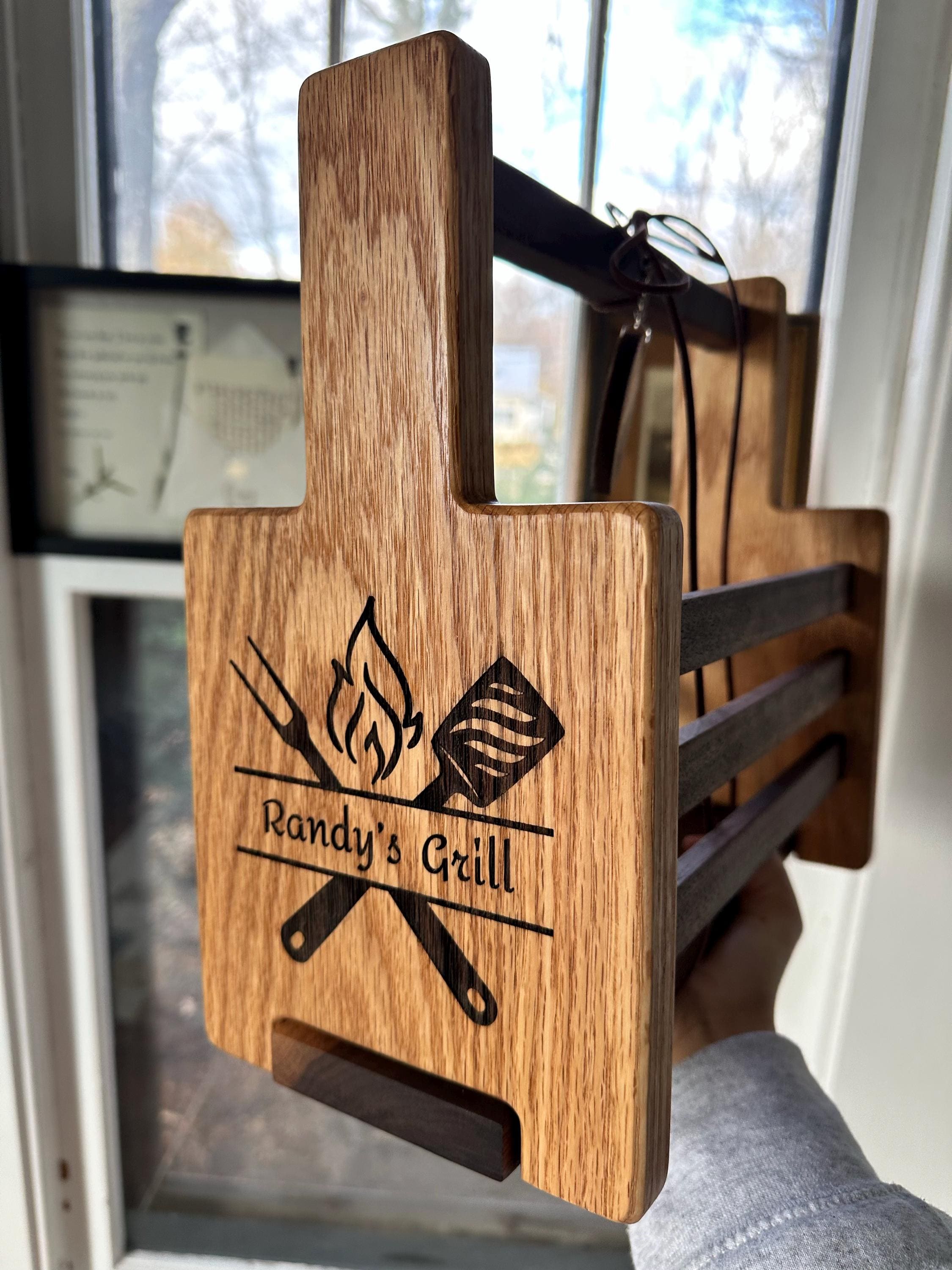 Personalized BBQ Caddy-Father&#39;s Day Gifts-Gift for Dad Birthday-Gifts for Grill Lovers-Gifts for Husband-Grills Accessories-Gift for Chef