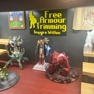 Free Armour Trimming Sign Old School Runescape OSRS Etsy