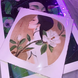 Magnolia & Jade Limited Edition Print - Etsy