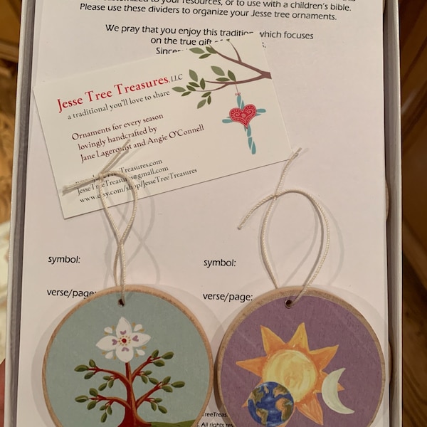Jesse Tree Ornaments - List 2 Set for Unwrapping the Greatest Gift: A ...