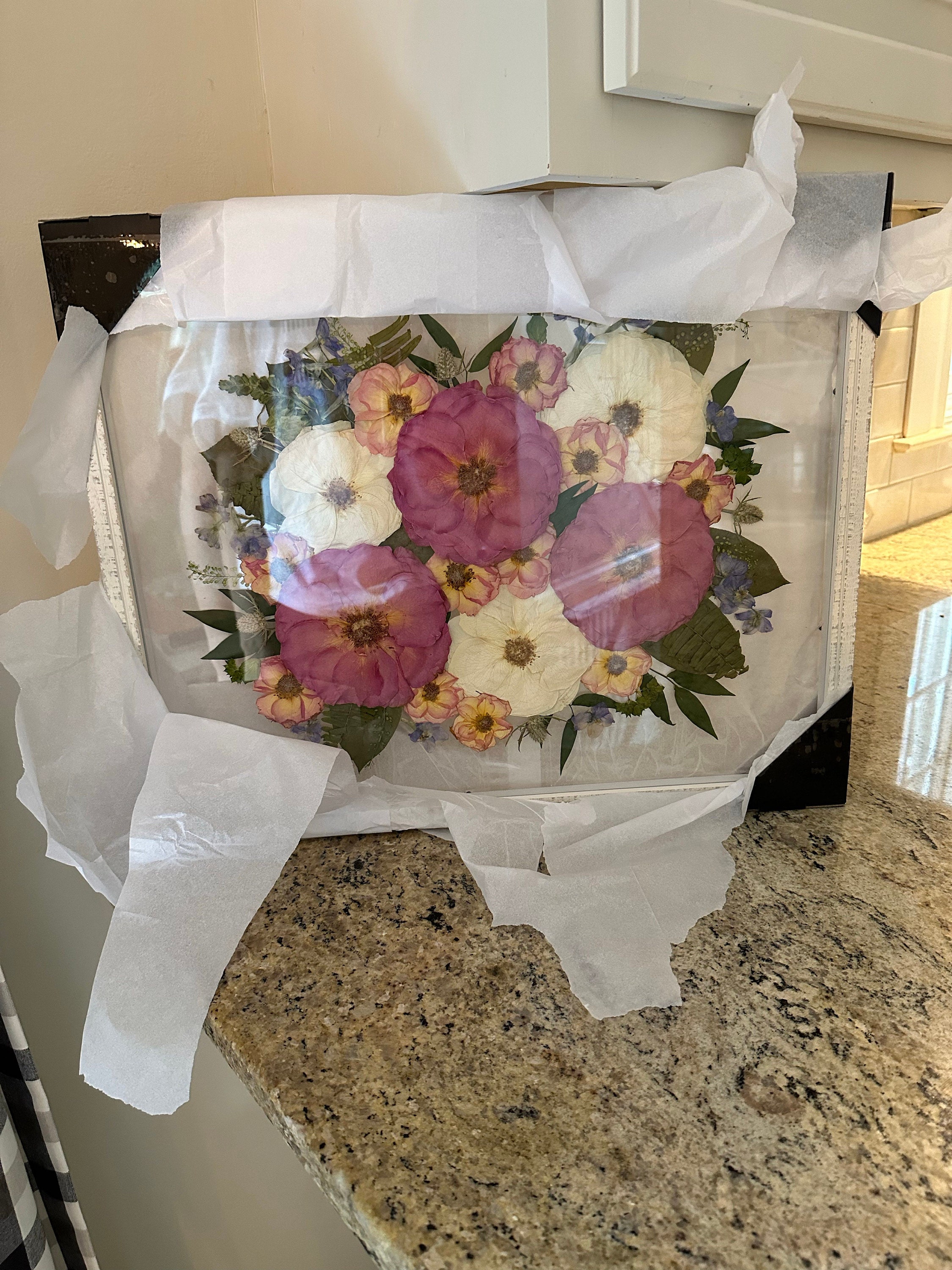 Preserved flowers from Hayley's etsy review