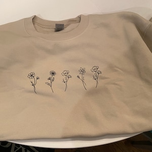 Custom Birth Month Birth Flower Sweatshirt Mothers Day Gift - Etsy