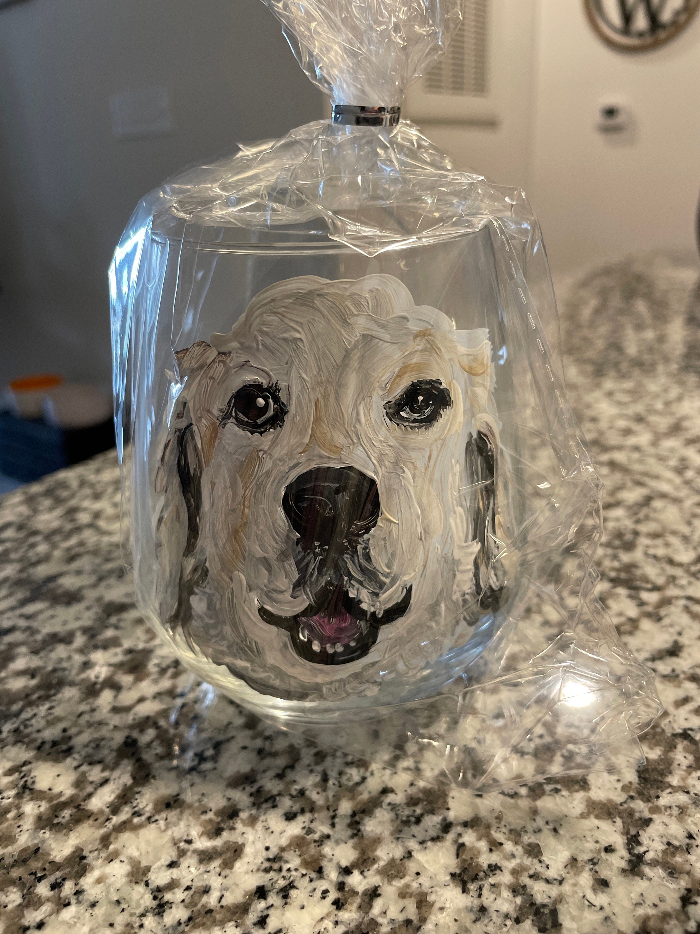 Custom Hand Painted Pet Glass