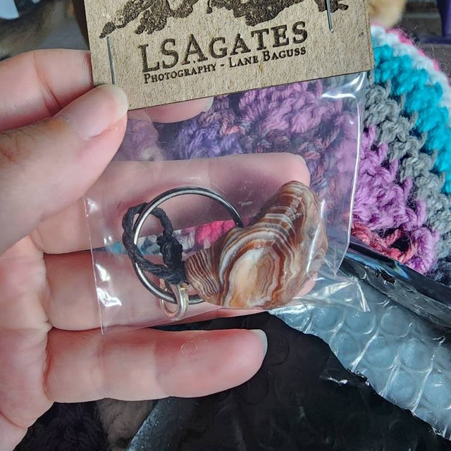 Lake Superior Agate Keychains - the Minnesota State Gemstone