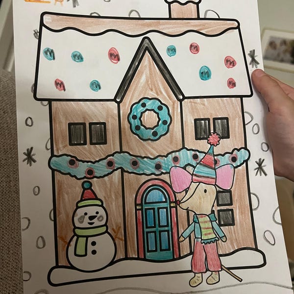 5 Coloring Pages of Ballerina Little Mice | Ballet Theme | Coloring ...