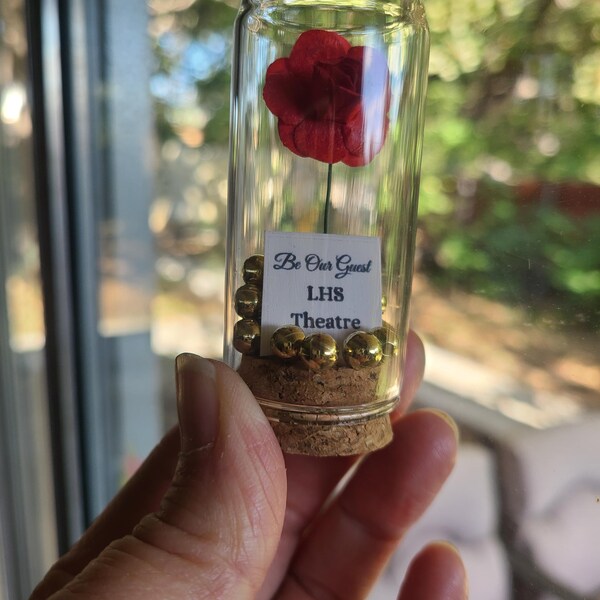 Beauty and the Beast Mini Glass Wedding Favors for Guests, Wedding ...