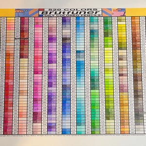 Brutfuner 520色鉛筆 色見本チャート（PDFダウンロード） - Etsy 日本