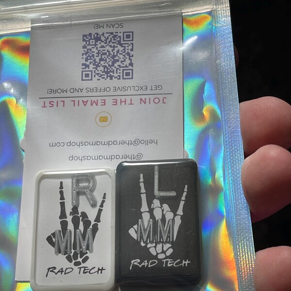 X-ray Markers | Rad Tech Skeleton Hand Design | Custom Rad Tech Markers ...