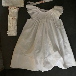 Smocked Baby Dress Smocked White Dress Smocked White - Etsy