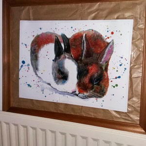 Rabbit, Custom Pet Portrait, Pet Painting, From Photo, Custom Rabbit ...