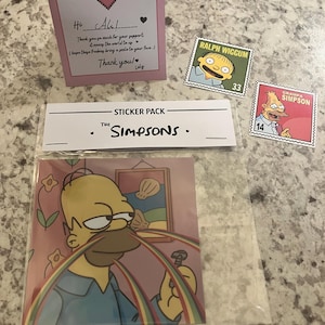 Father-Daughter father's day Card - Homer and Lisa Simpson - Instant Download Card - Emotional fathers day Gift for Dads and Daughters