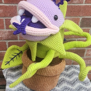 Clarence the Peckish Plant - PDF Ebook - Irene Strange Crochet