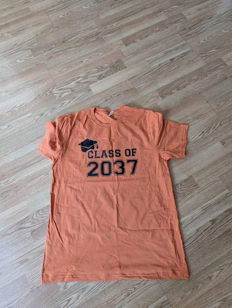 Class Of 2037 Handprint Shirt, 2038 Graduation Shirt, First Day of School Shirt, Grow With Me Shirt, Kids Shirt