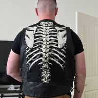 Ribcage Back Patch, Ribcage, Skeleton Patch, Bones Patch, Cloth Patch ...