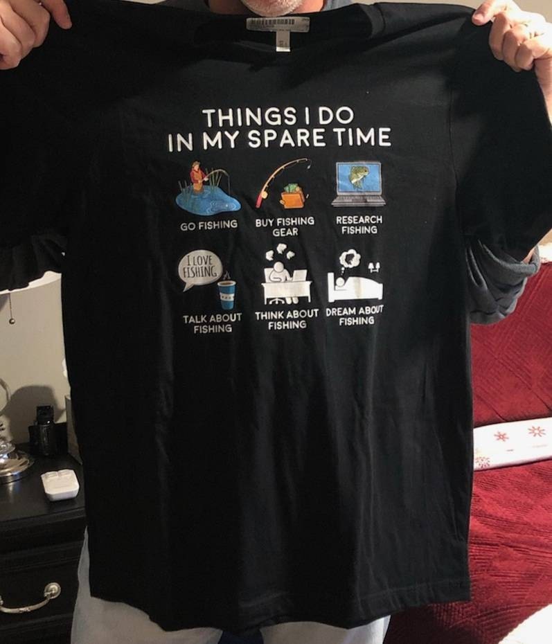 Fishing Things I Do In My Spare Time Shirt, Fishing Shirts, Fishing Gifts, Fish and Fisherman Dad or Father's Day Gift TShirt