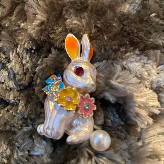 【HARPO】 Rabbit Brooch Vintage 18k Yellow Gold Rabbit Brooch - EDJ