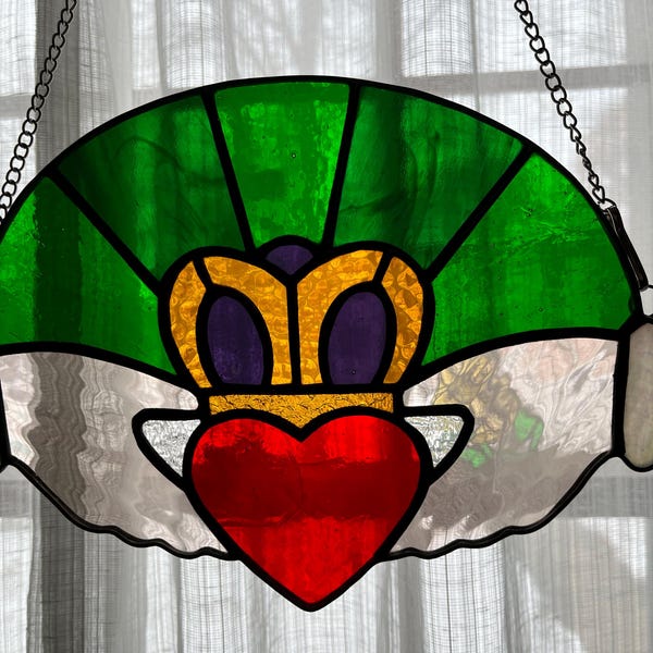 Stained Glass Irish Claddagh Sun Catcher Pattern, PDF Digital Download ...