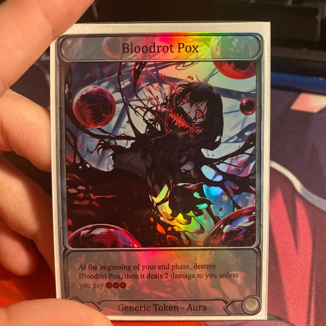 Bloodrot Pox - Token Alter - Flesh and Blood TCG - Etsy