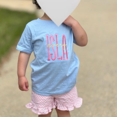 Tiny Tee Time Embroidered Collared Sleeveless Girl Bubble