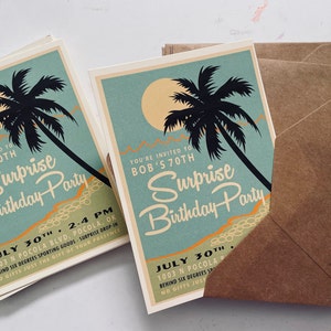 PRINTABLE Hawaii Five-0 50th Birthday Party Invitation Digital PDF ...