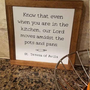 John Paul II/'s handwriting on wood board Totus Tuus in Pope St