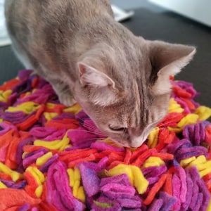 Felt Cat Snuffle Mat Colourful Cat Toy -  Sweden