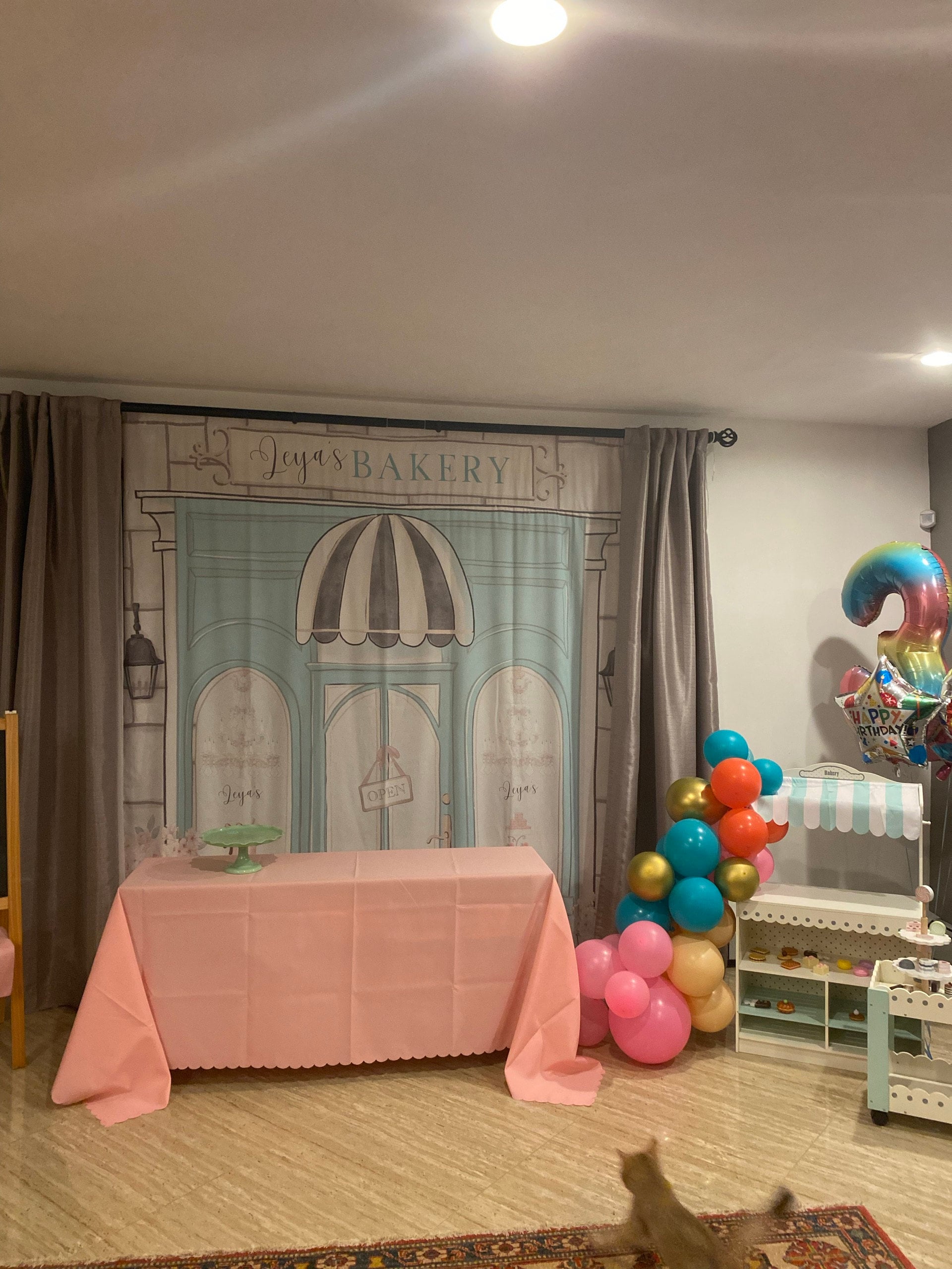 Patisserie Party Backdrop Bake Shop Backdrop (Instant Download)