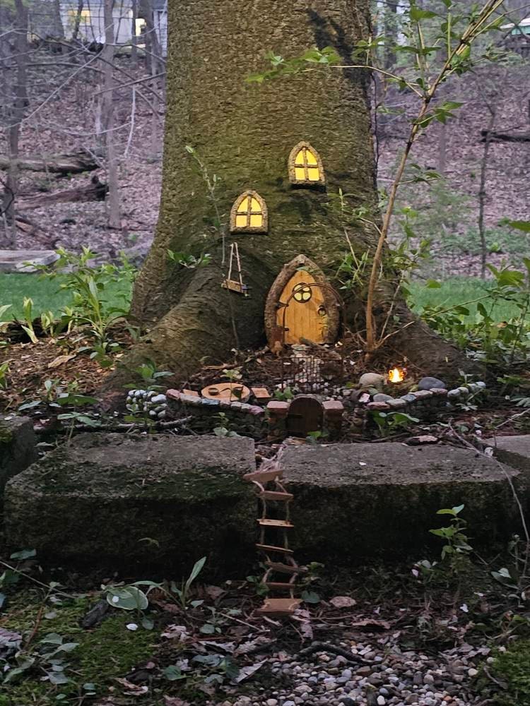 Fairy Door and Windows for Trees Glow in The Dark - Fairy Tree Door- fairy garden- Fairy house - Fairy door for trees- gnome door