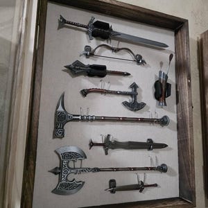 7 in 1 エルダースクロールV スカイリム スチール武器ミニチュア