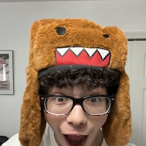Y2K Ushanka Hat, Cute Anime Hat - Brown